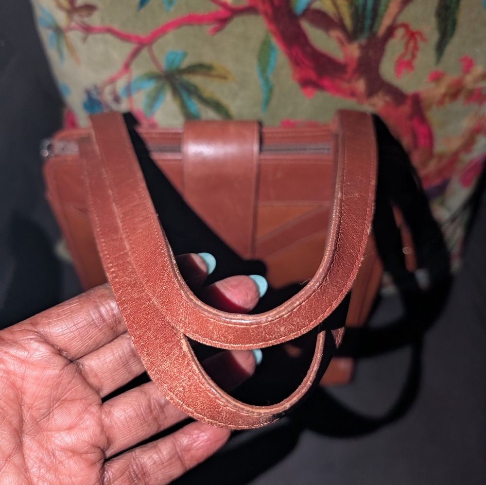 YSL Brown Leather Tote/Shoulder Bag - Picture 13 of 13